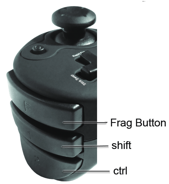 FragChuck trigger buttons